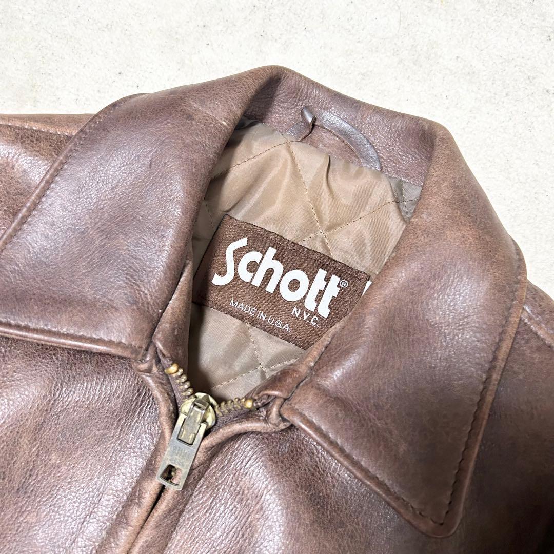 ショット　Schott シングルライダース　レザージャケット　AT101 本革