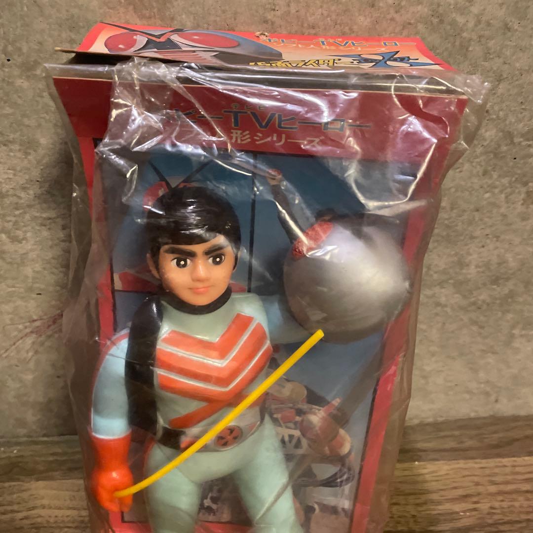 当時物ポピー仮面ライダーXソフビ