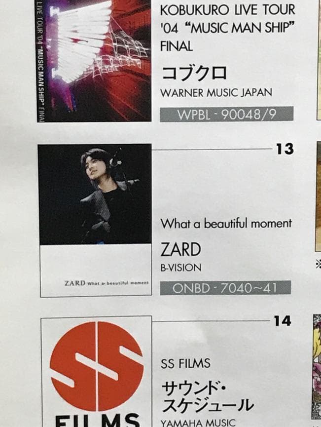 ☆ZARD　坂井泉水　「DVD・直筆ポップ」