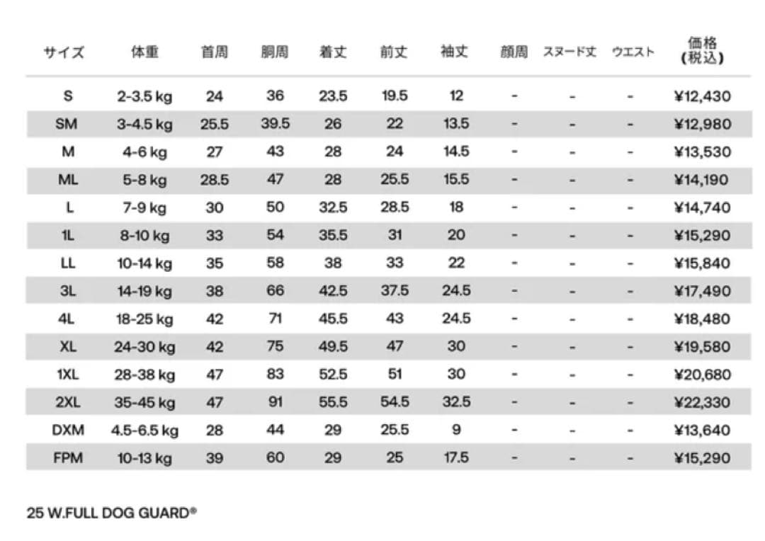 Alphaicon W.FULL DOG GUARD COCOA 1XL 新品