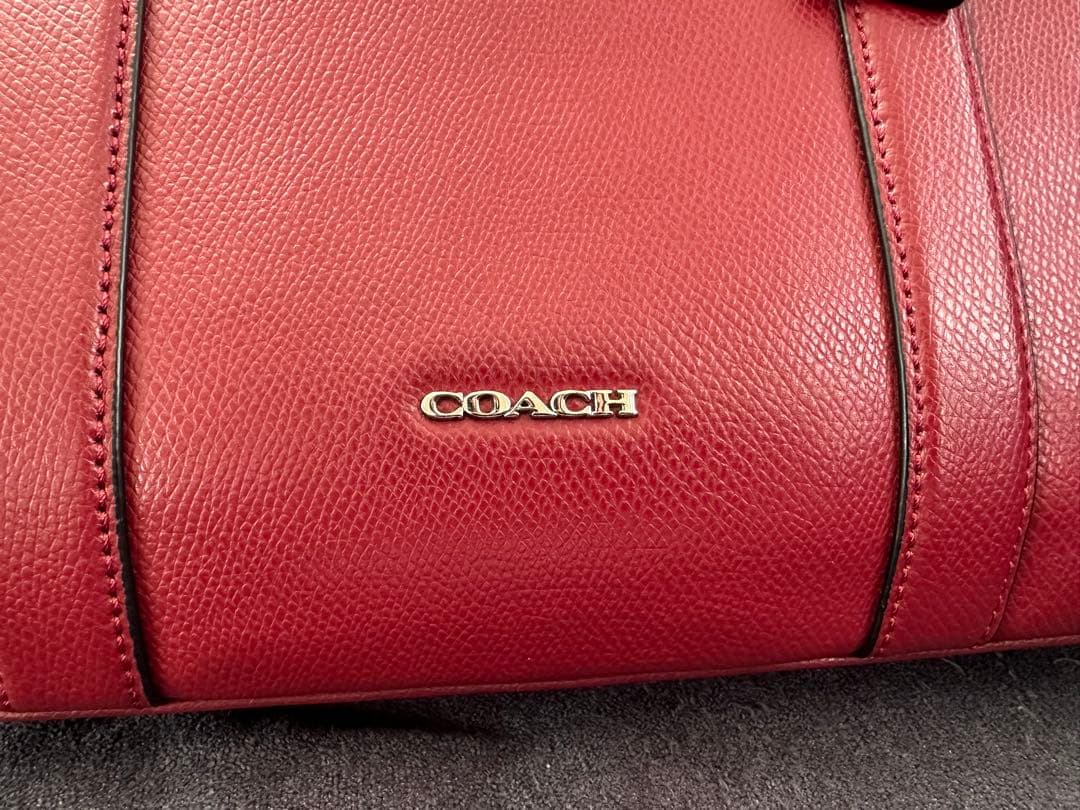 美品 COACH ビジネスバッグ 鞄 メトロポリタン ワークバッグレッド