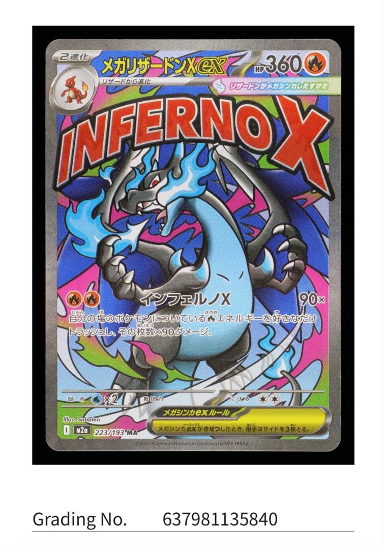 あ*ー様 【gemix10 BLACK】メガリザードンX EX 223/193