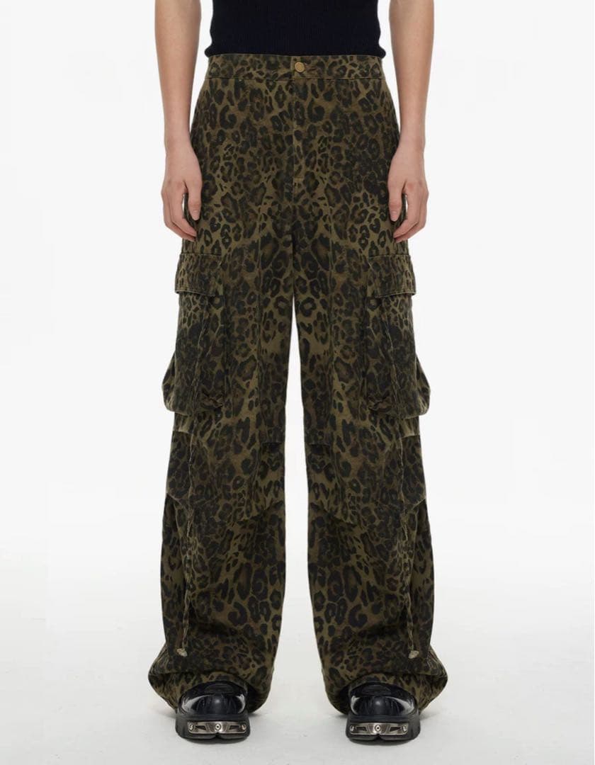 パンツ NOMANIAI 24aw leopard cargo pants