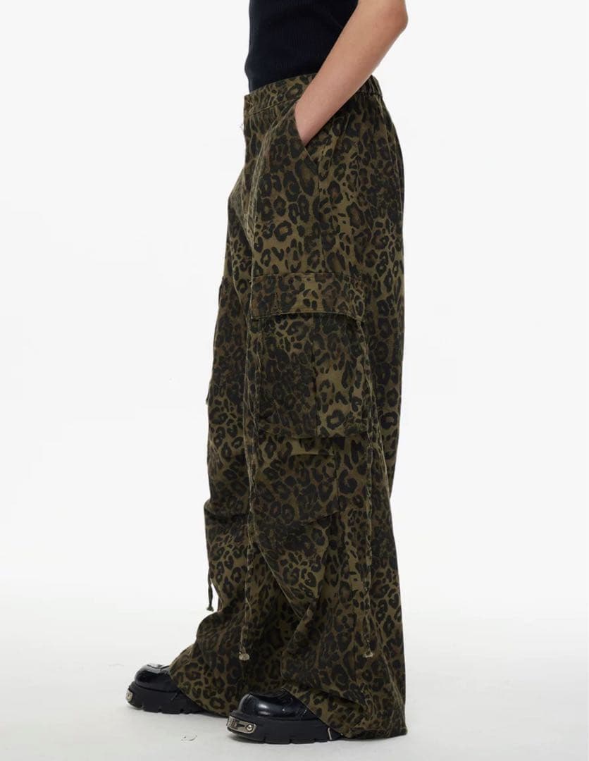 パンツ NOMANIAI 24aw leopard cargo pants