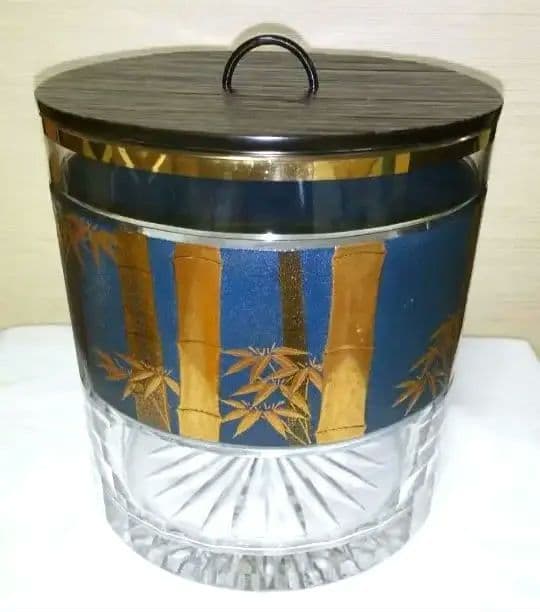 水指 ガラス 漆器　吉田華正作