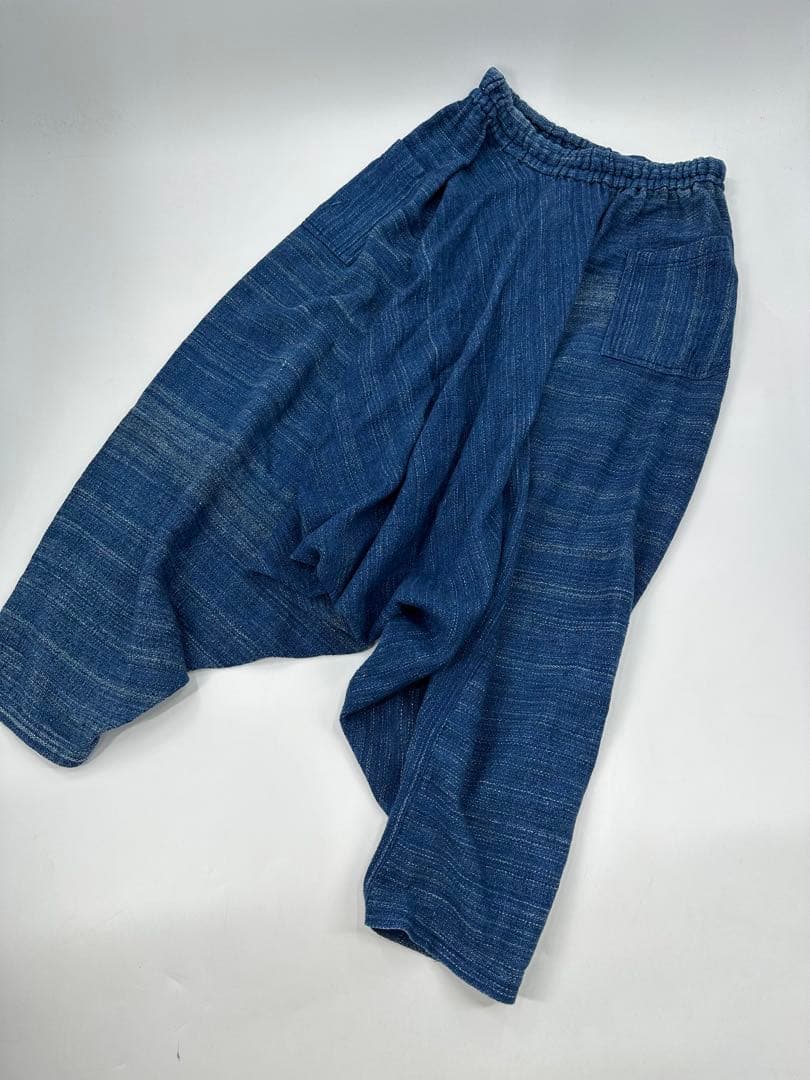 希少/美品/usaato/すすり インディゴ ムササビ パンツ/フリー