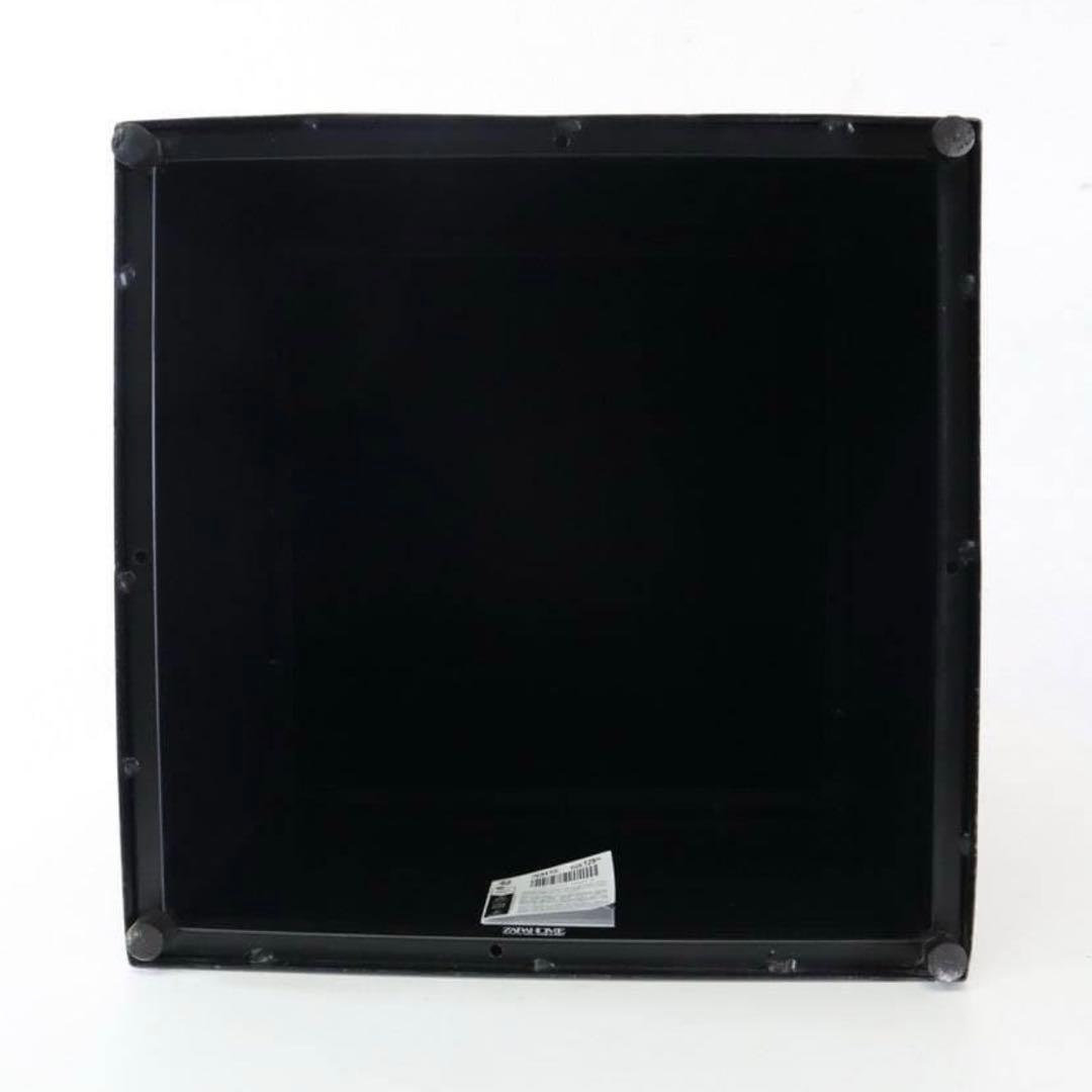 値下展示品 ザラホーム スクエアメタルベース サイドテーブル ブラック 鉄製