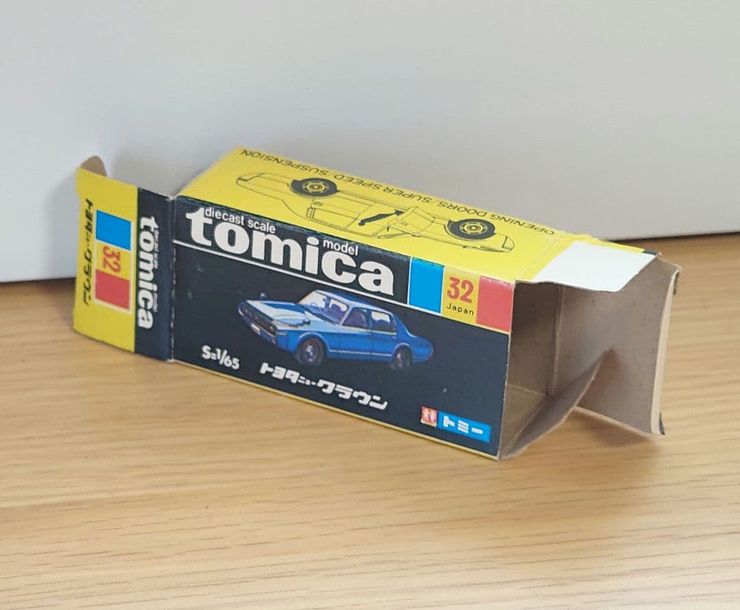 TOMICA　トミカ　ニュークラウン　白シート　1Eホイール　箱付き