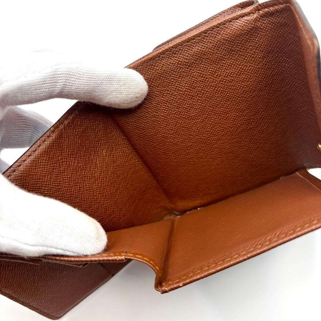 箱袋あり ヴィトン モノグラム 三つ折り財布 ビエカルト クレディ M61652