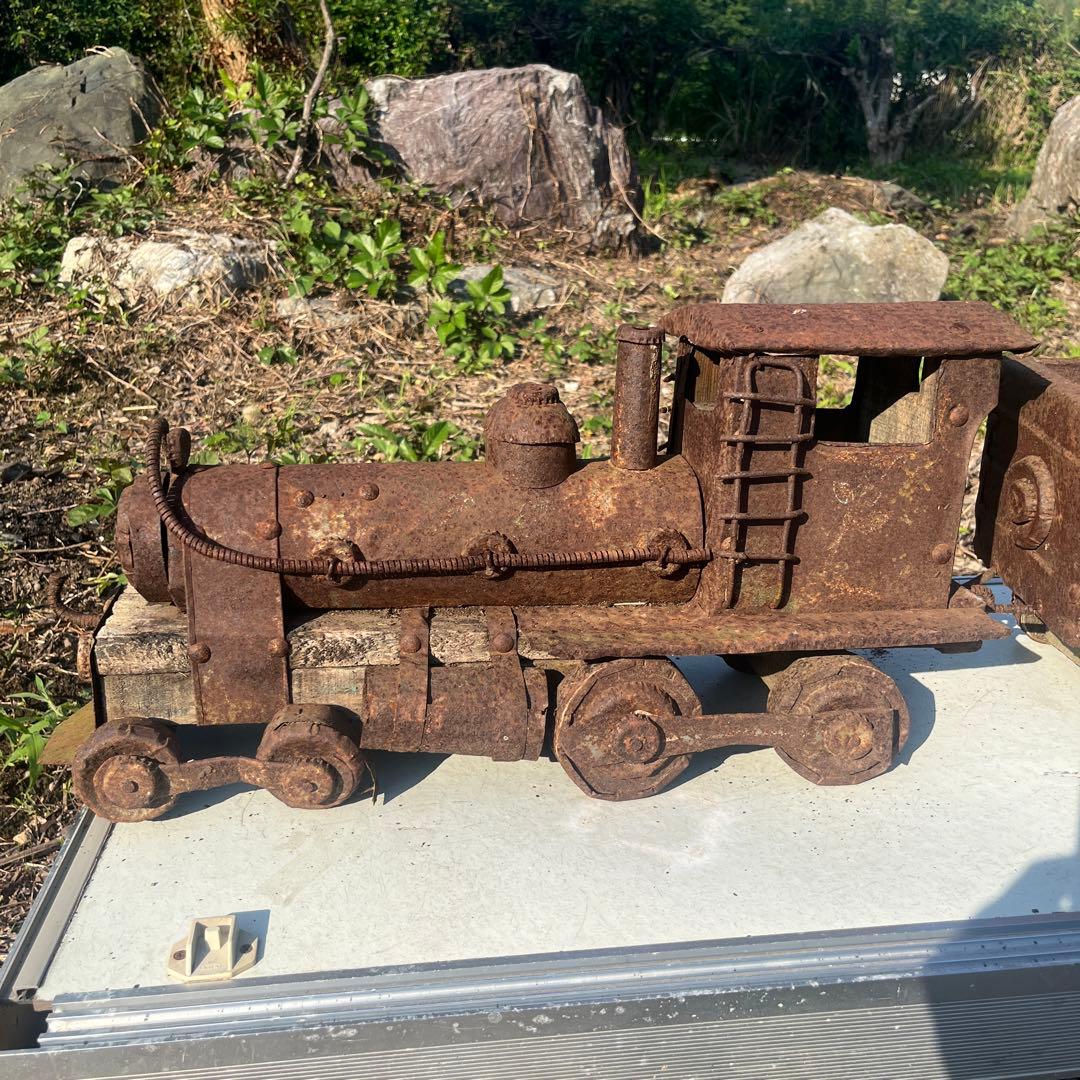 アンティーク　蒸気機関車　炭水車✖️2付　大