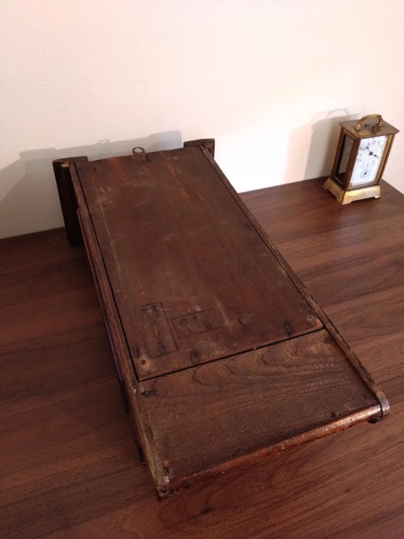 柱時計　精工舎　筋ガラス　座敷時計　ユンハンス　琺瑯　アンティーク　ゼンマイ