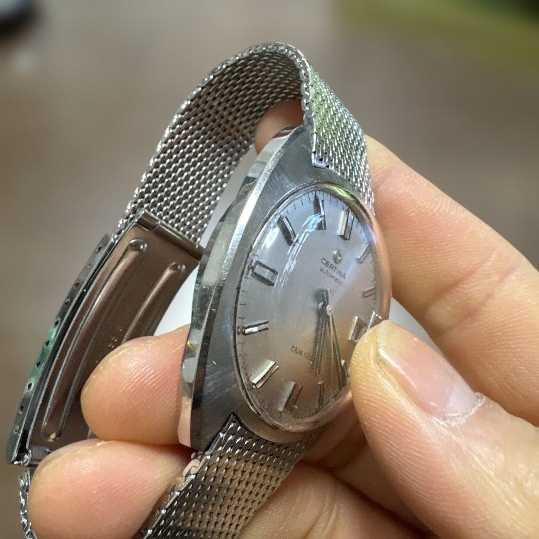 CERTINA 自動巻き時計 シルバー メッシュバンド動作確認済みです。