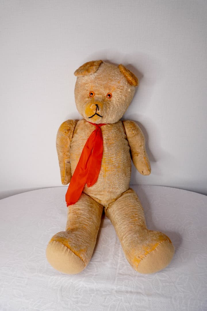 フランス アンティーク 大きなテディベア 全長74cm 1950年代