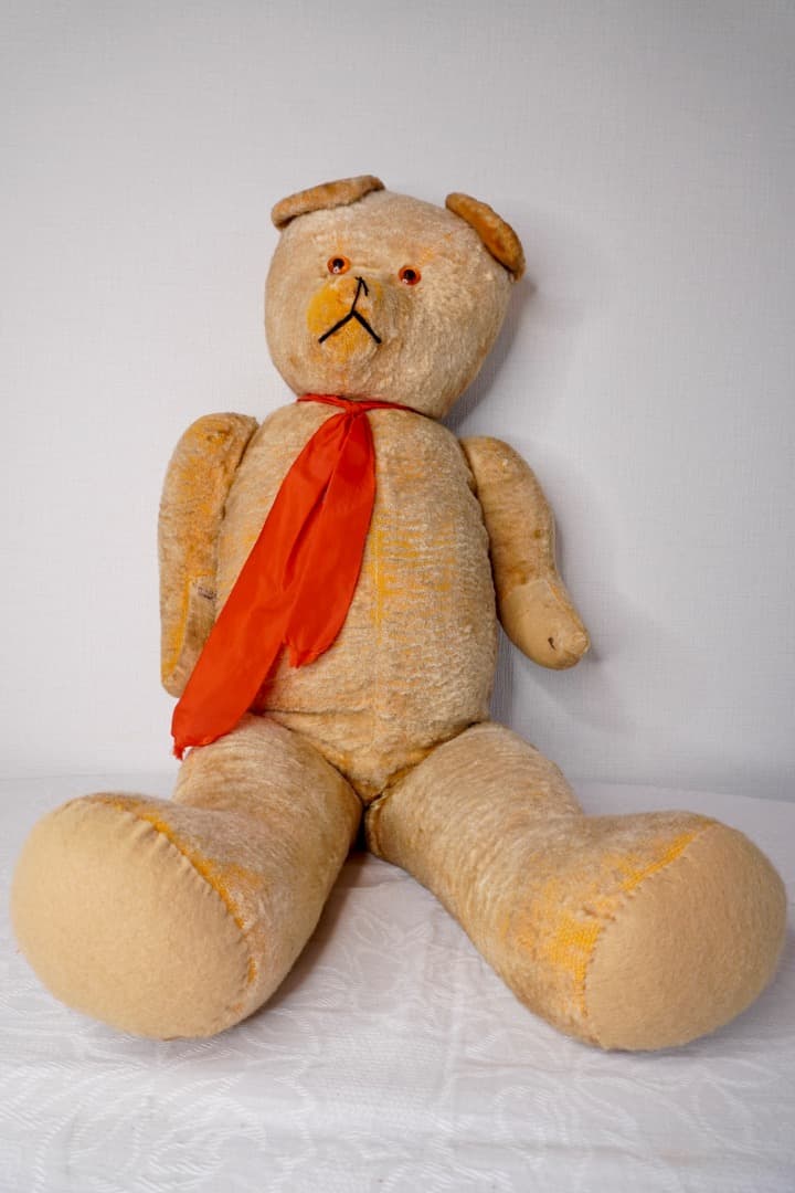 フランス アンティーク 大きなテディベア 全長74cm 1950年代