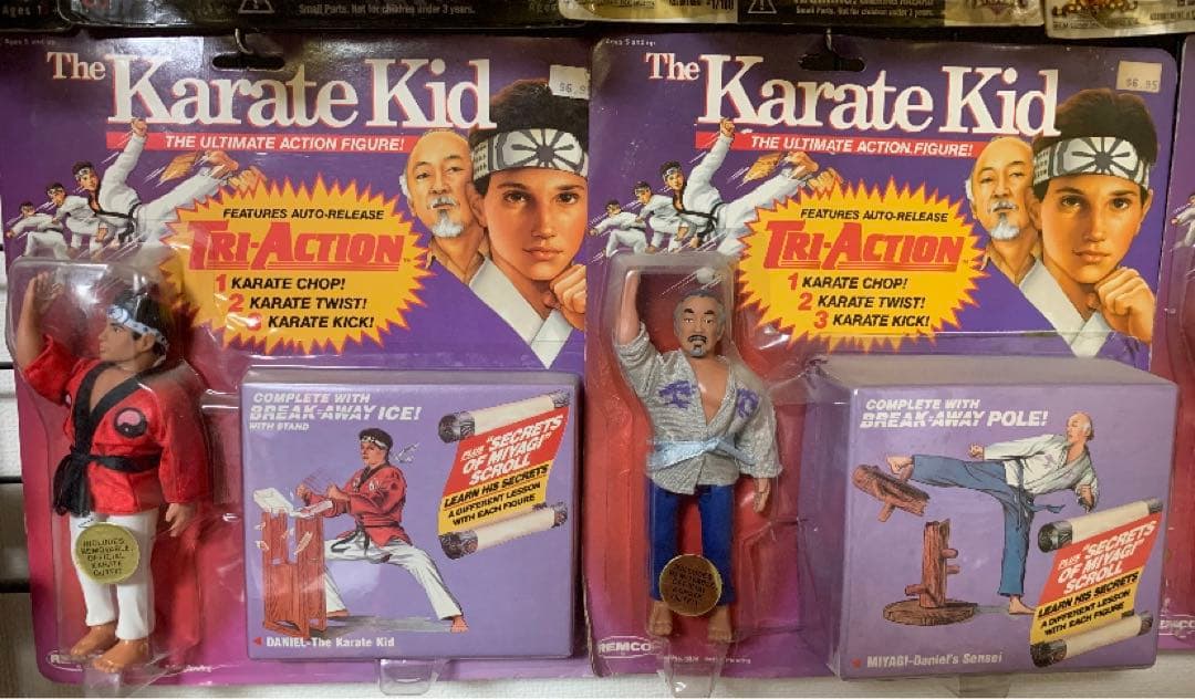 当時物　ベストキッド　フィギュア　レムコ　ダニエル　ミヤギ　サトー　3体