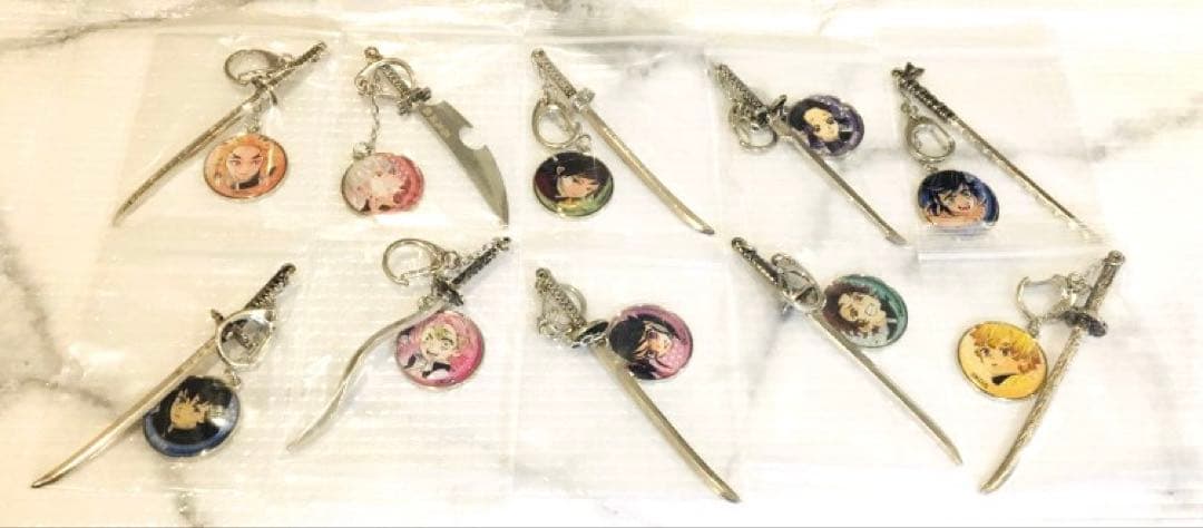 鬼滅の刃 コレクション メタル チャーム フルコンプリート 全10種