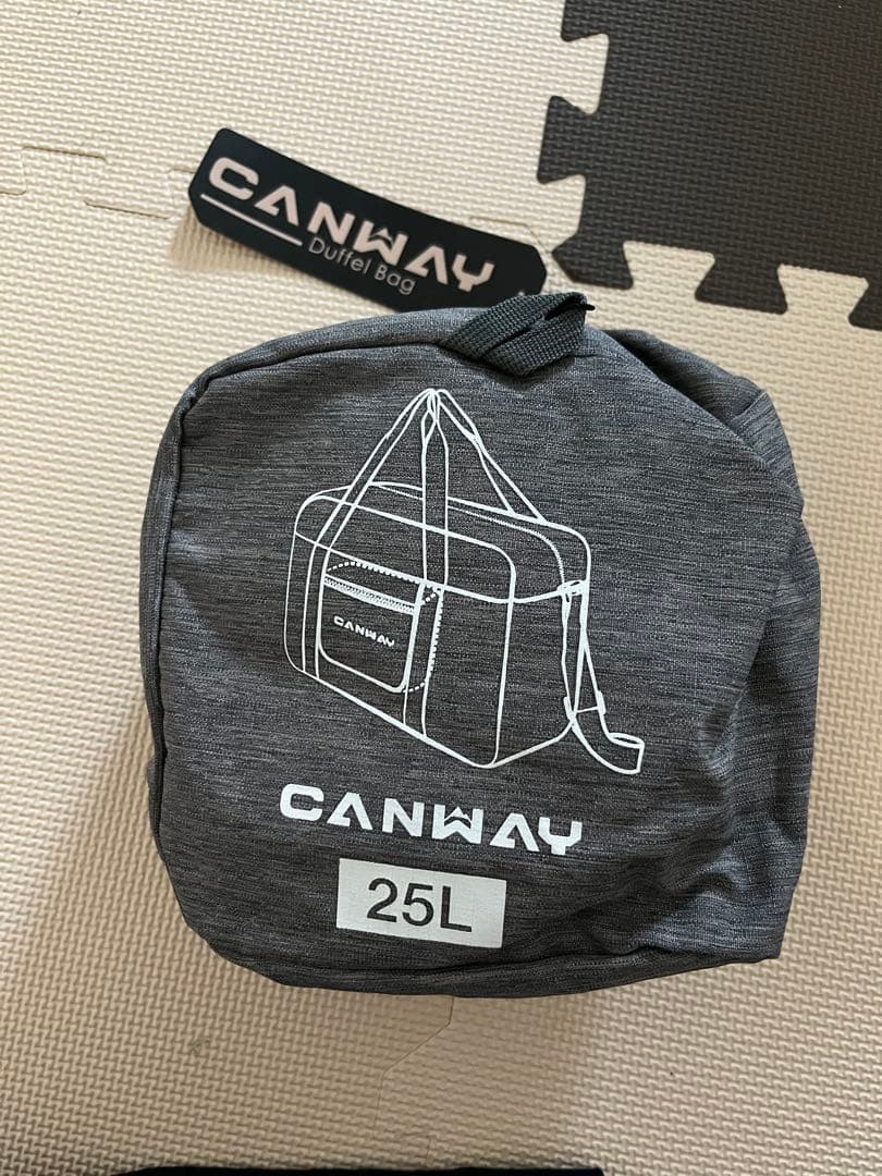 ボストンバッグ 折りたたみ 大容量 軽量 コンパクト 旅行 25L グレー