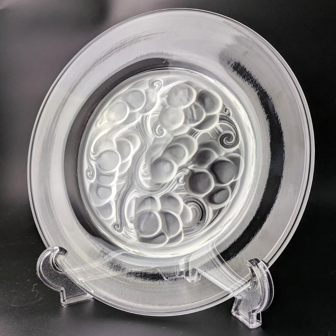 フロストによる立体感★希少★ラリック マリエンタール 24㎝大皿 フランス