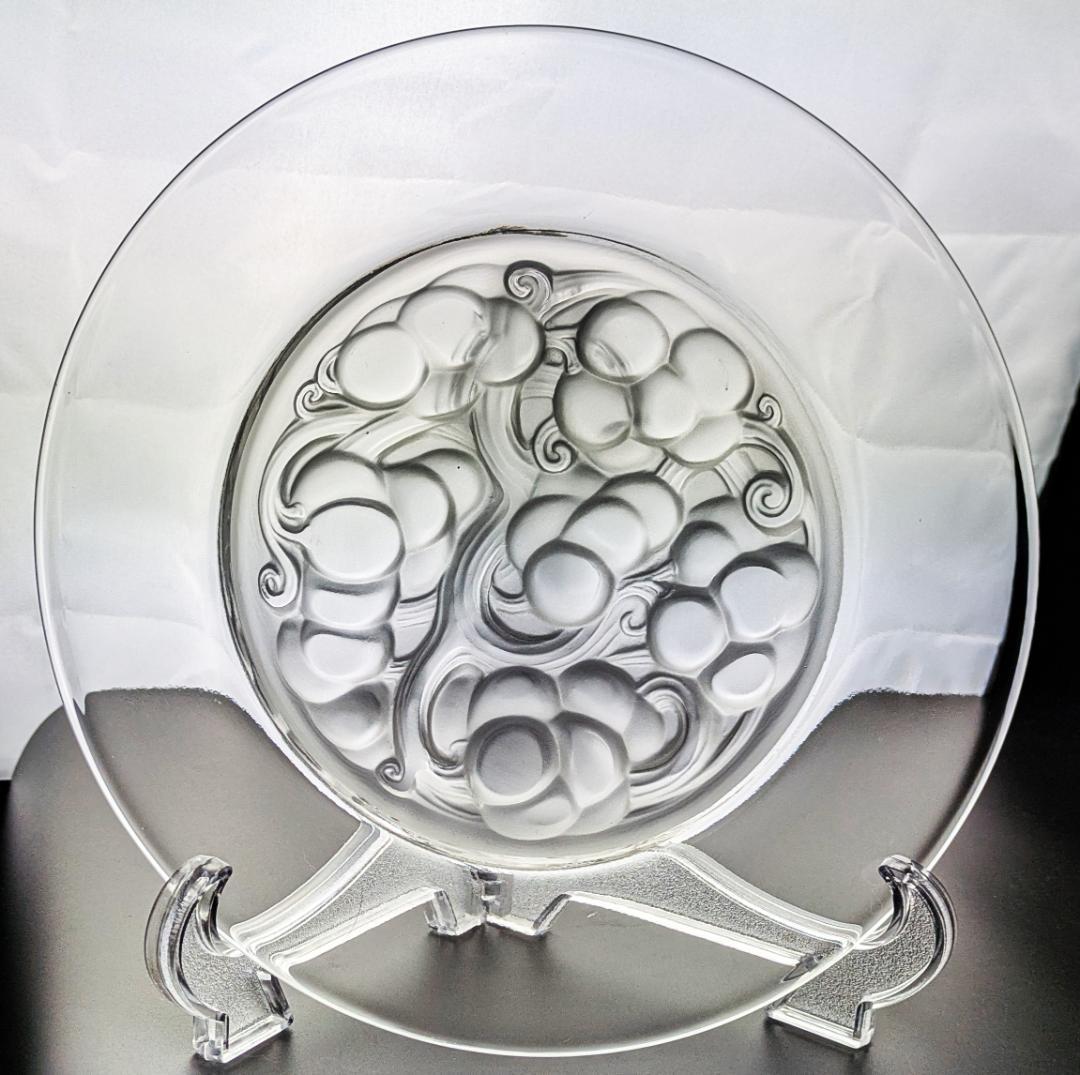 フロストによる立体感★希少★ラリック マリエンタール 24㎝大皿 フランス