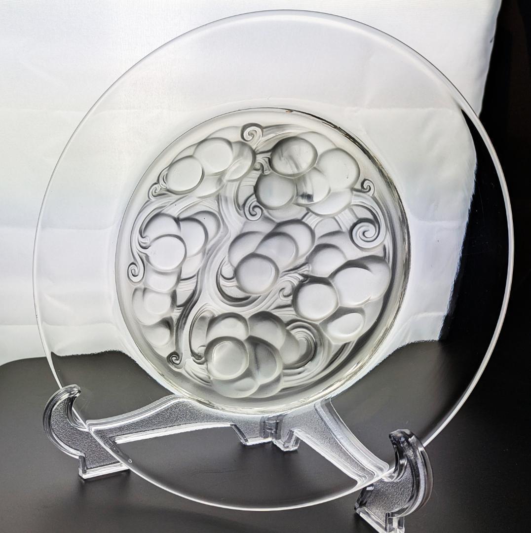 フロストによる立体感★希少★ラリック マリエンタール 24㎝大皿 フランス