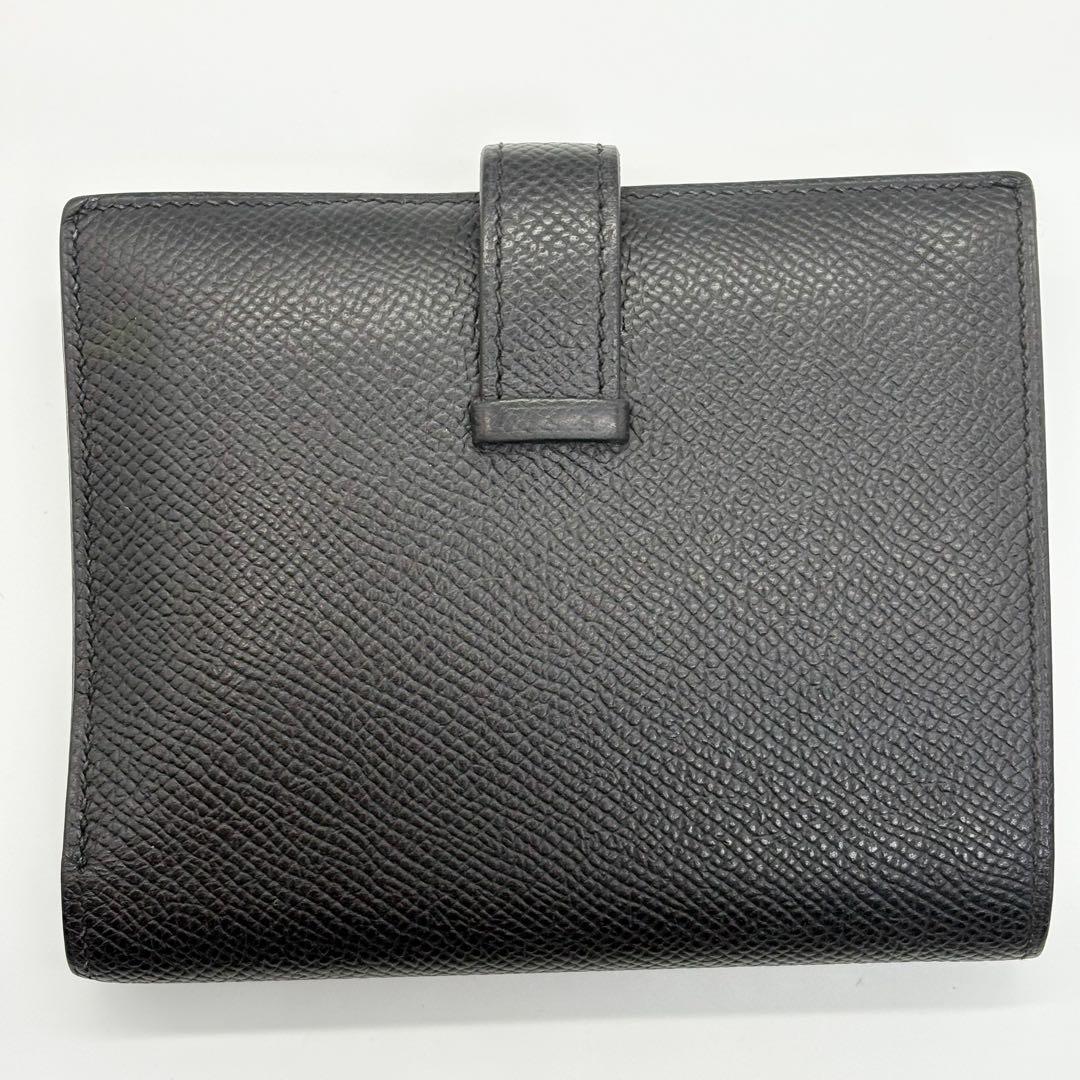 ♡美品♡ エルメス HERMES ベアンコンパクト 二つ折り財布 ブラック