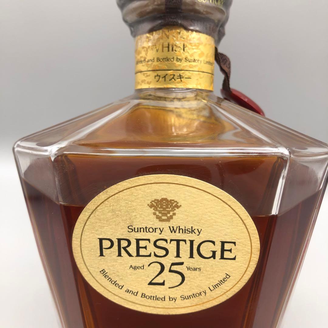 希少木箱入り未開封サントリーウイスキープレステージ25年ビンテージ古酒