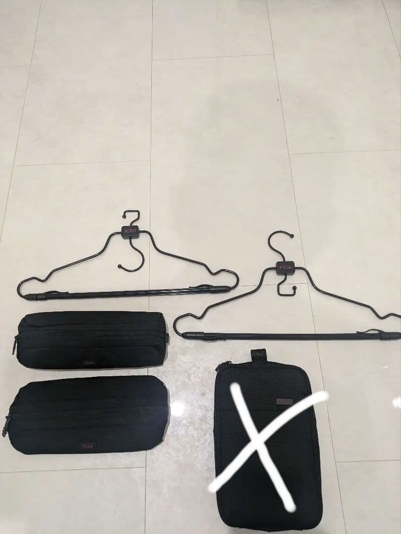 美品【TUMI】トゥミ　旅行用品（ハンガーセット＆トラベルポーチセット）