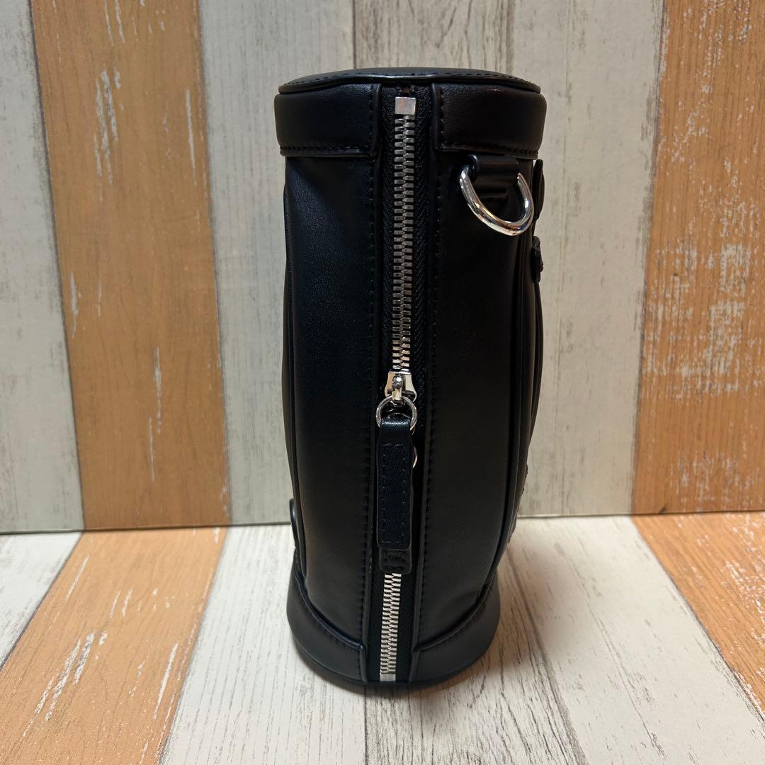 【LACOSTE】ラコステ　ショルダーポーチ　キャディバッグ型　ブラック