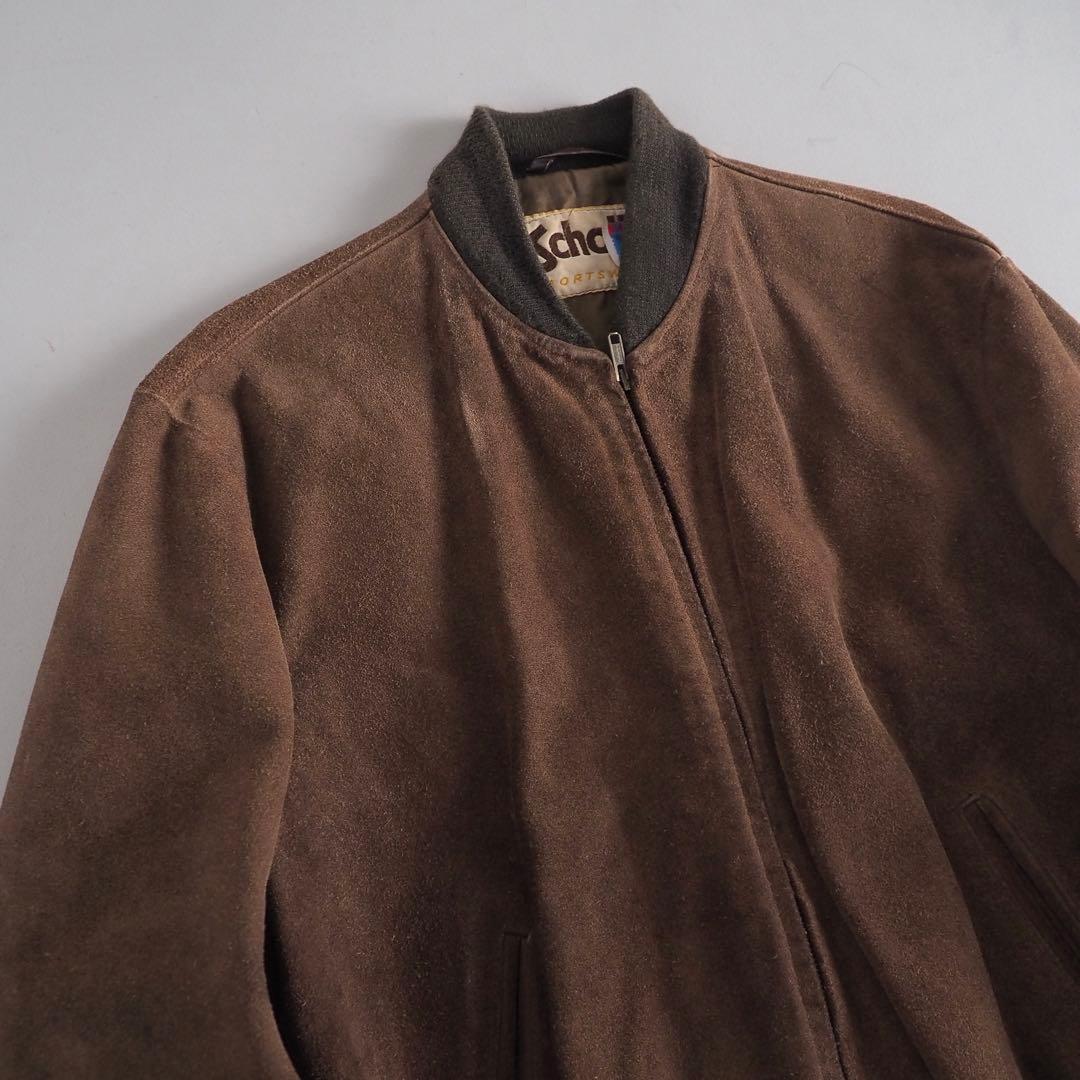 Schott　size38　レザージャケット　スエード　ブラウン　美品