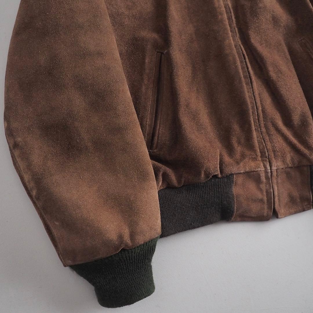 Schott　size38　レザージャケット　スエード　ブラウン　美品