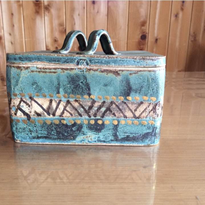 益子焼 菓子入れ、 小物入れ