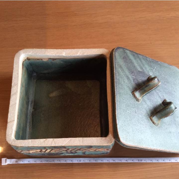 益子焼 菓子入れ、 小物入れ