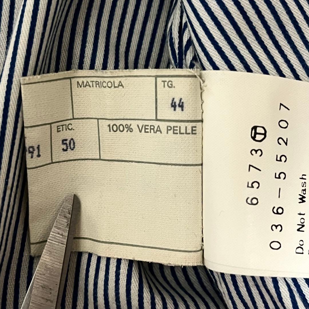 完売品　チンクアンタ×ドレステリア　レザージャケット　ネイビー　イタリア製