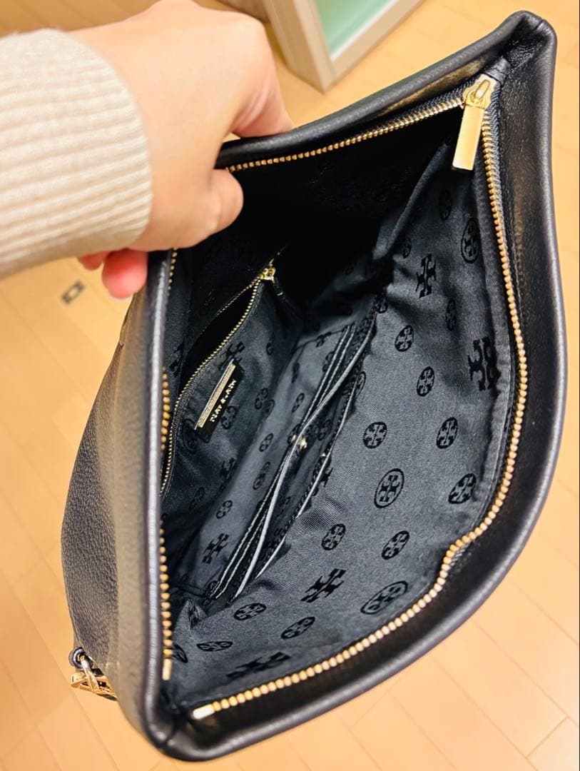 TORY BURCH トリーバーチ ショルダーバッグ ブラック レザー