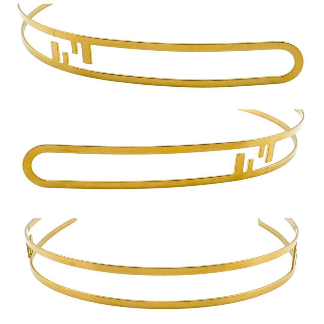 激レア◇化粧箱付き◇フェンディ カチューシャ ゴールド アクセサリー レディース