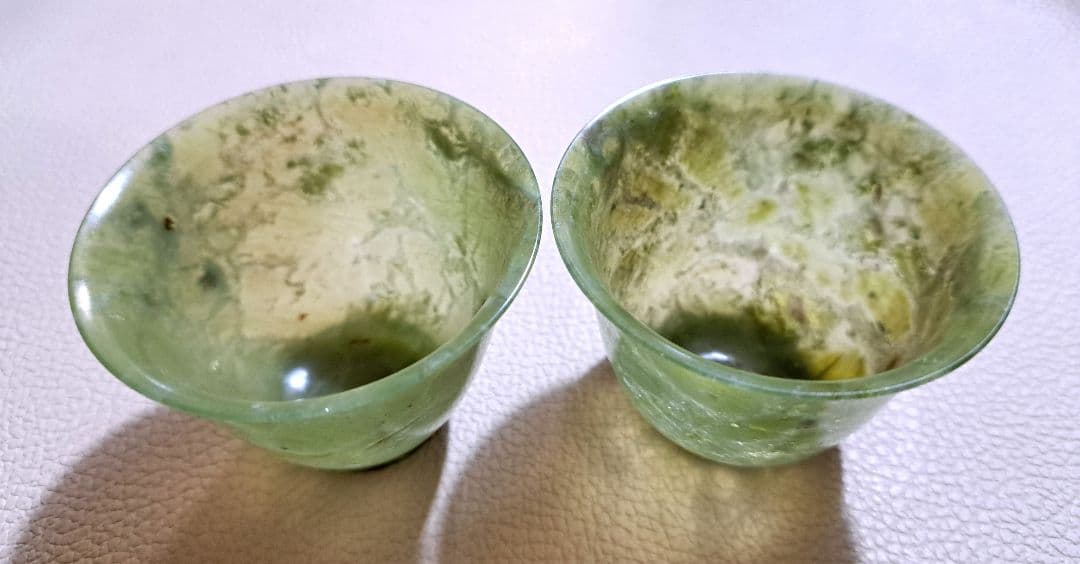 中国　南碧玉茶杯　 2個セット