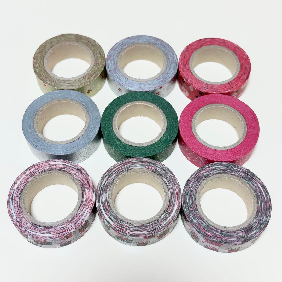 マークス 廃盤マスキングテープ クリスマスアソート 2010 9本セット 中古