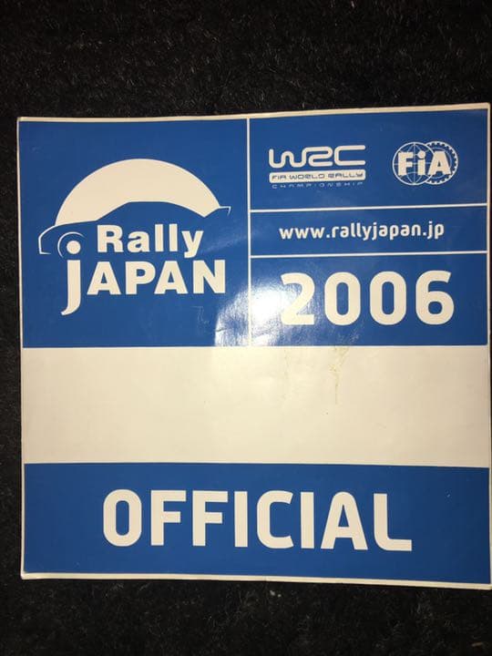 希少 本物 当時物 ラリージャパン2006 オフィシャルカー ステッカー