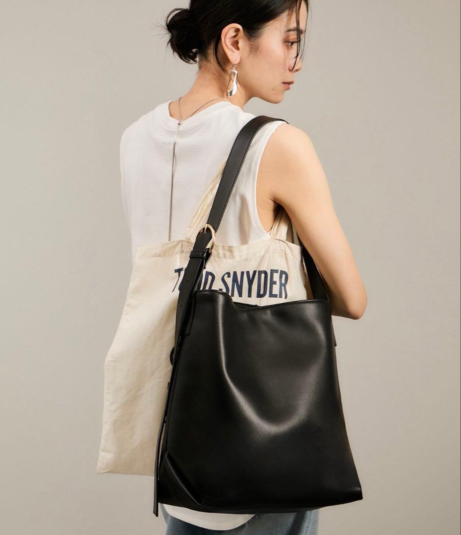 サロンアダムエロペ　スプリットレザーバケットバッグ 【A4対応】