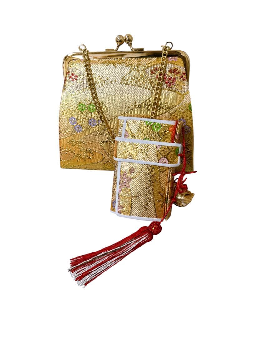 ピンク鹿の子柄♡七五三　7歳　女の子　フルセット　一式　パール付帯締め　ゴールド