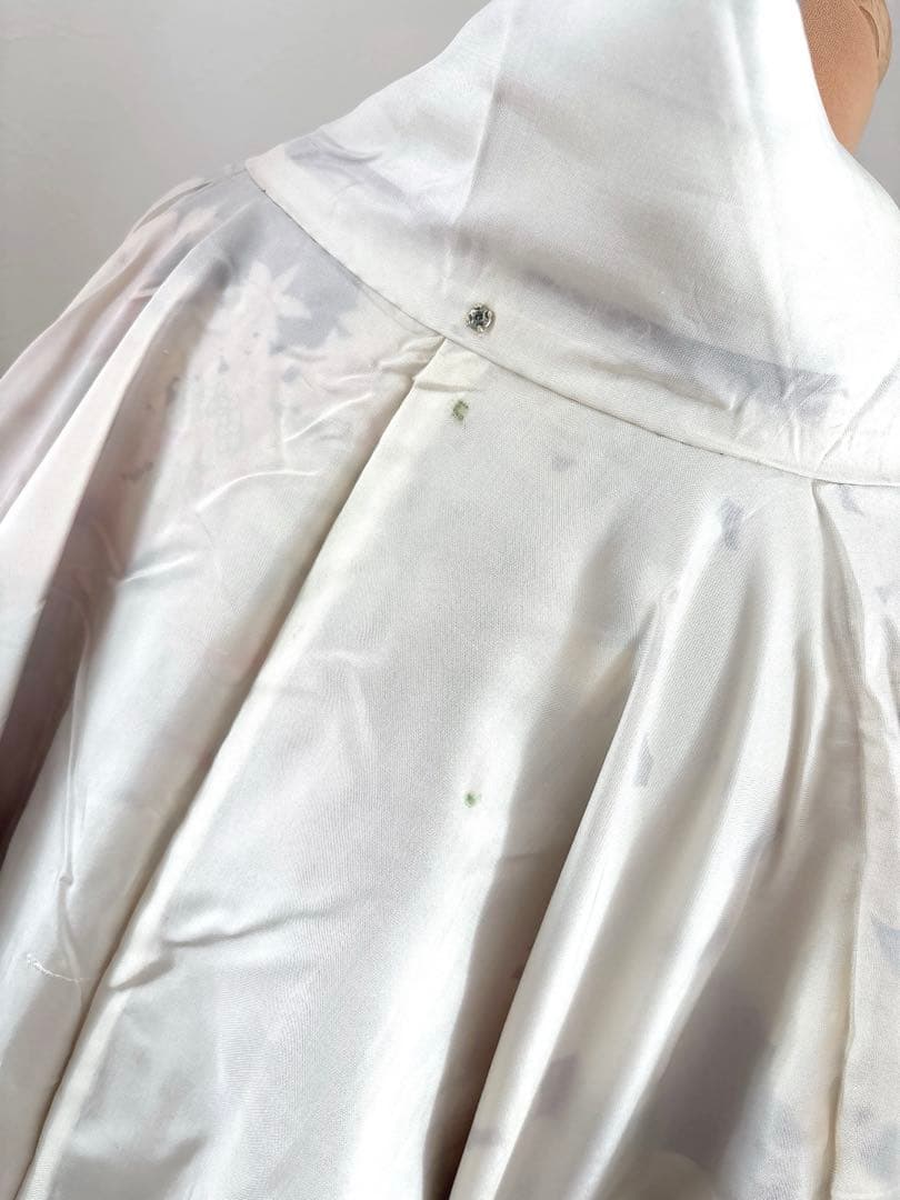 正絹振袖フルセット　豪華　銀彩　袋帯刺繍　紫色とピンク色　牡丹成人式