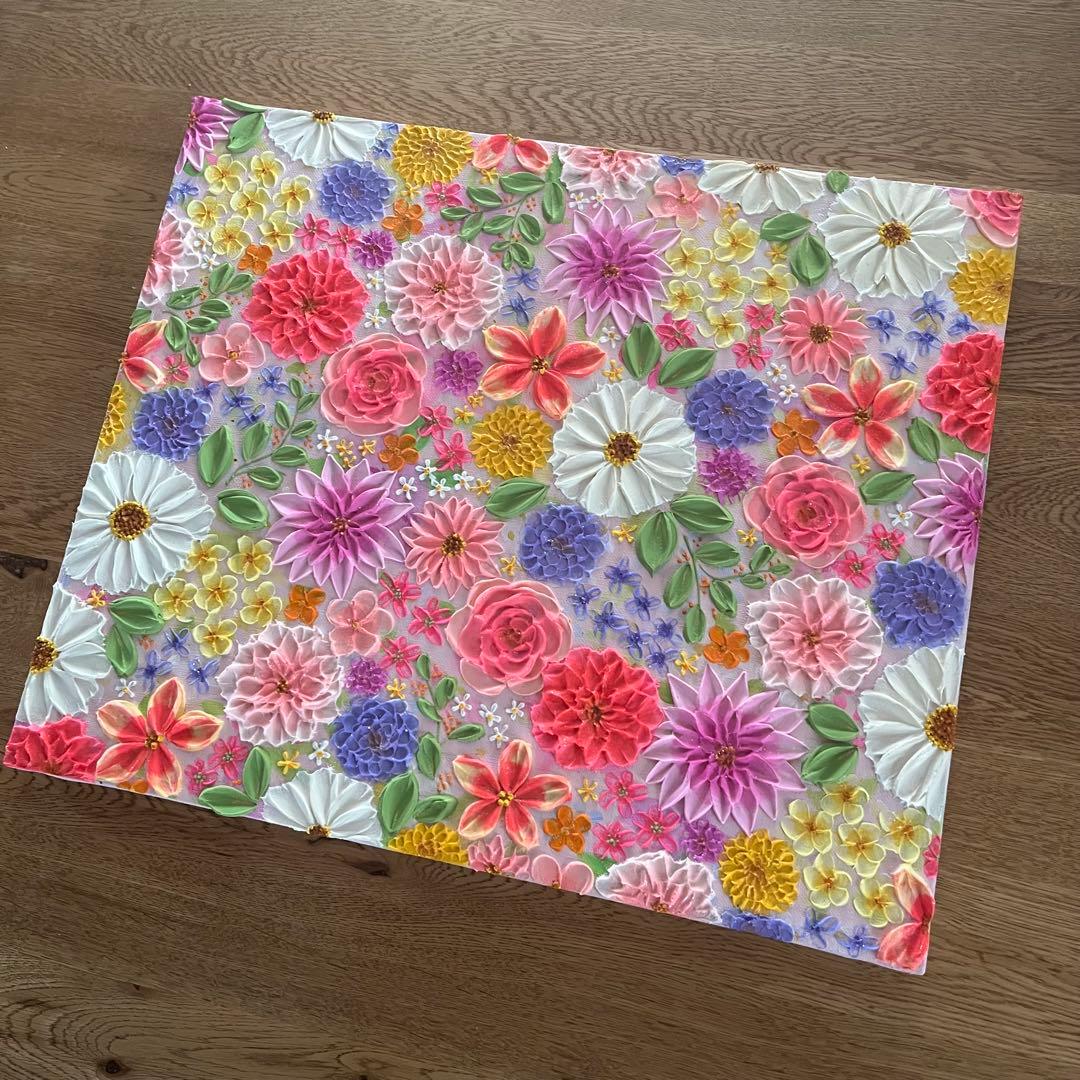 【和さま用ページ】 テクスチャーアート　ボタニカル フラワーアート フランフラン