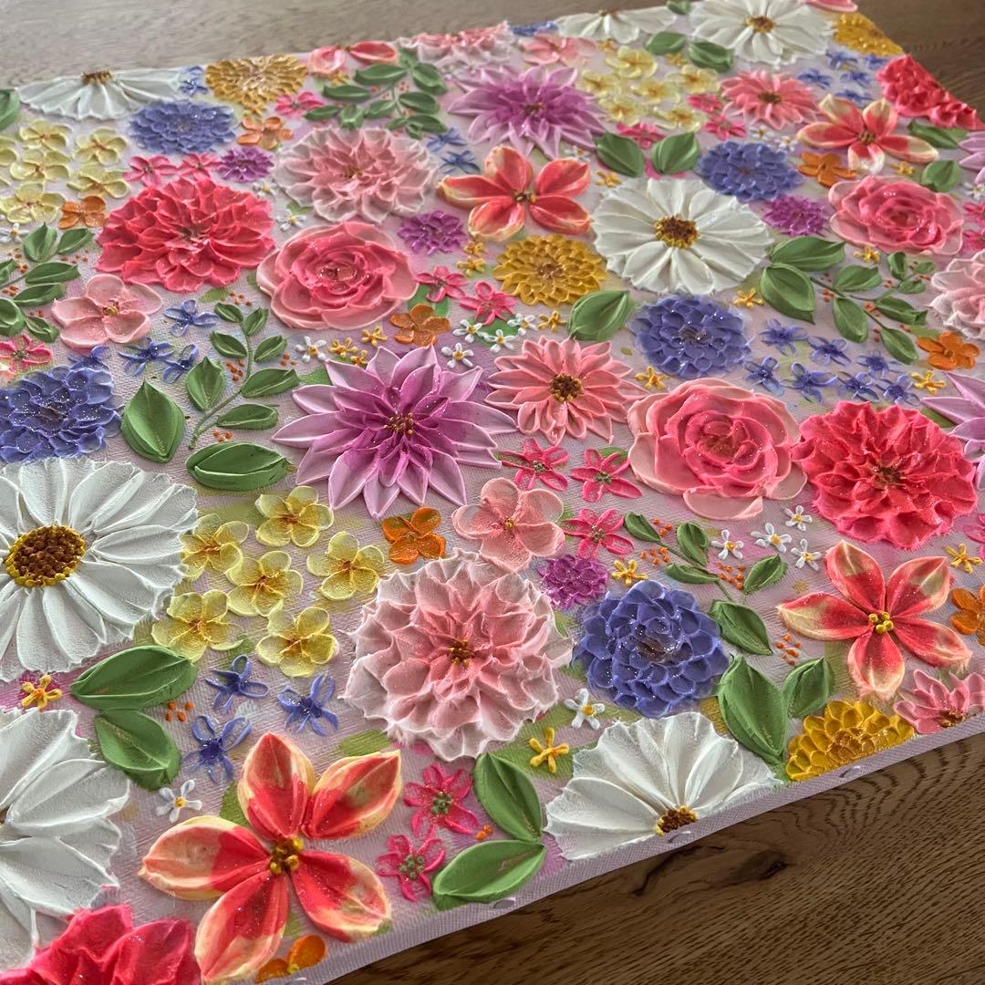 【和さま用ページ】 テクスチャーアート　ボタニカル フラワーアート フランフラン