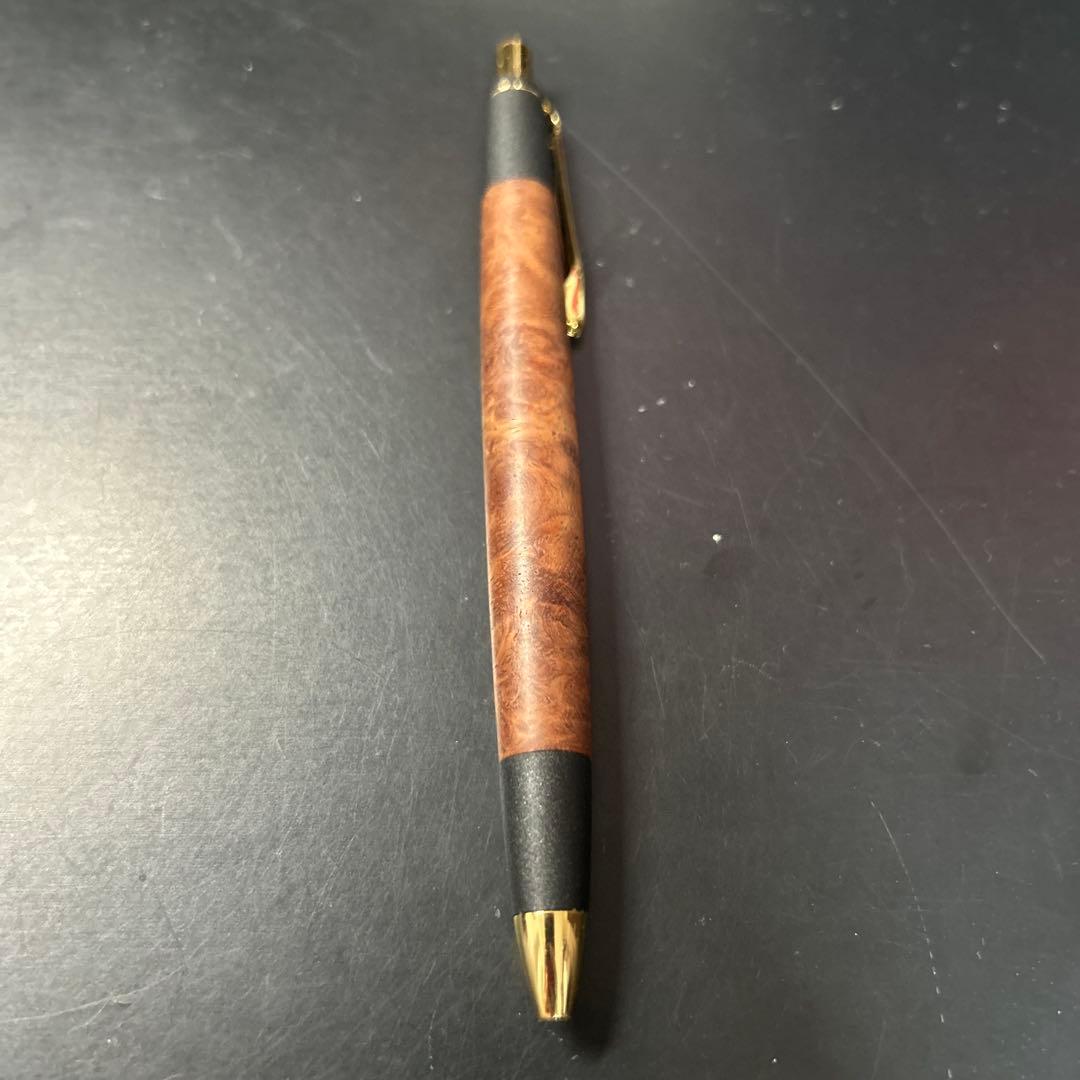 ボナンペン 本花梨瘤 真鍮金具 シャーペン