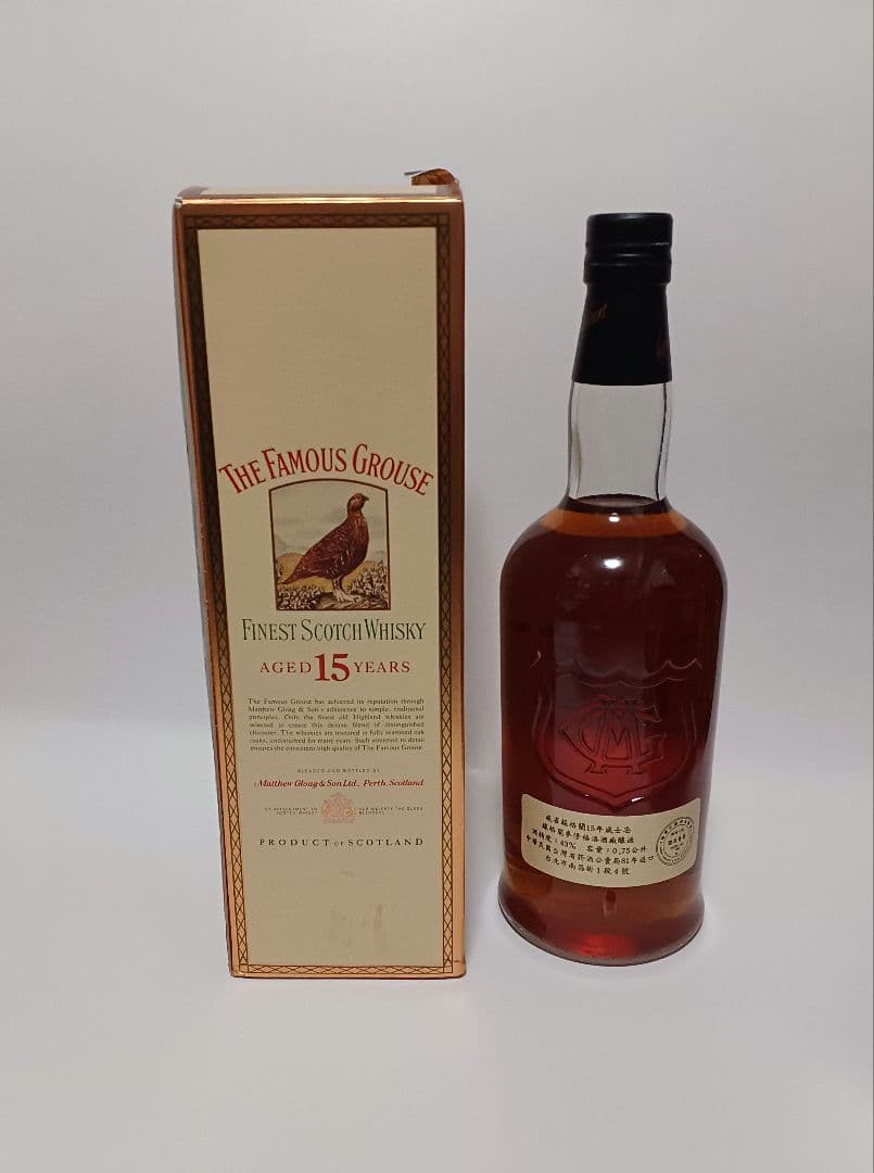 フェイマスグラウス 15年 750mL 43%　古酒　旧ボトル