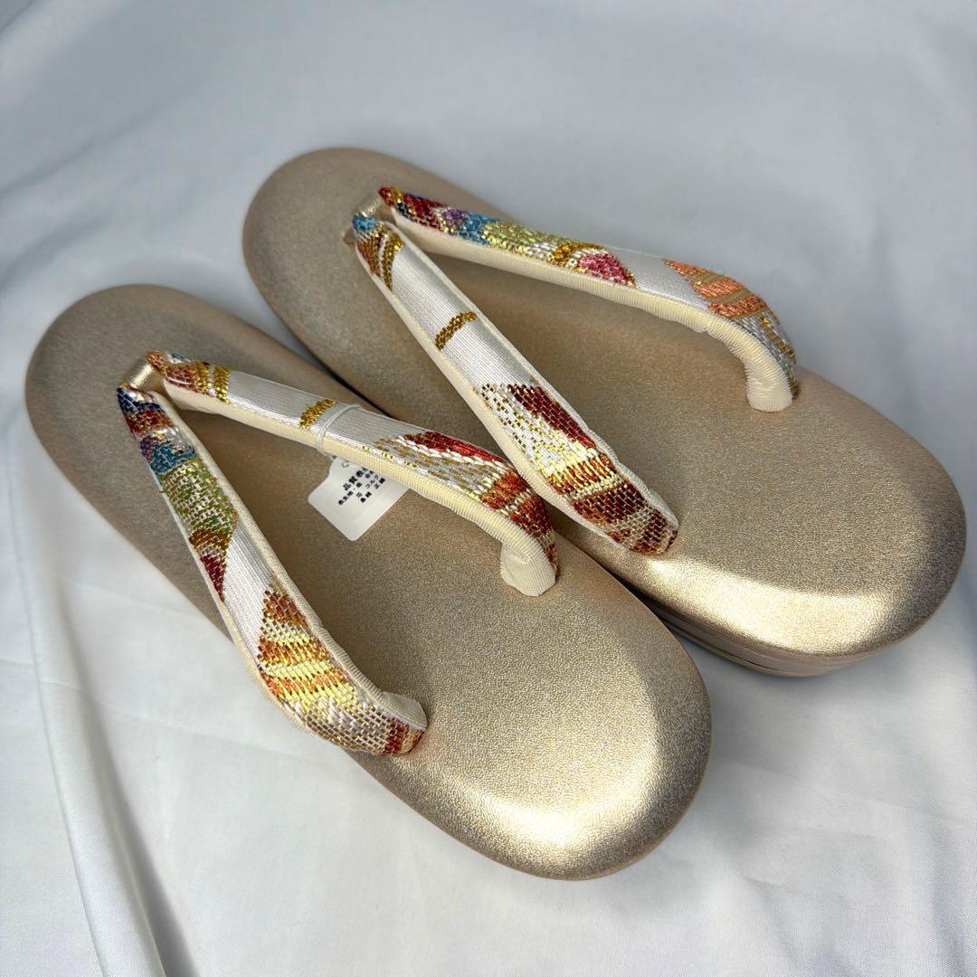 新品訳あり　草履　バッグ　セット　2025年　振袖用　Lサイズ　正絹