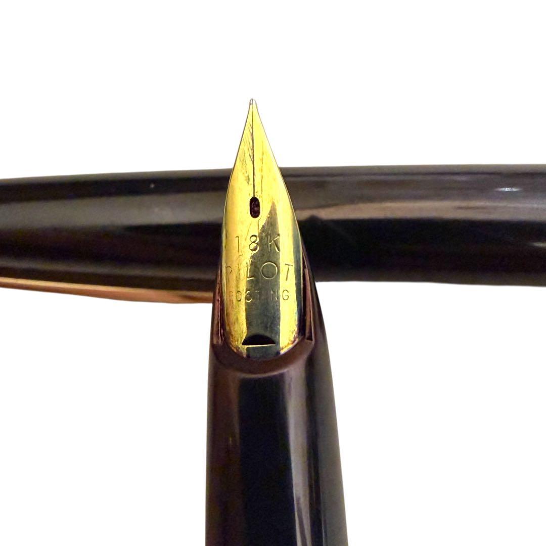 パイロット 万年筆 18K 14K ゴールド 黒赤