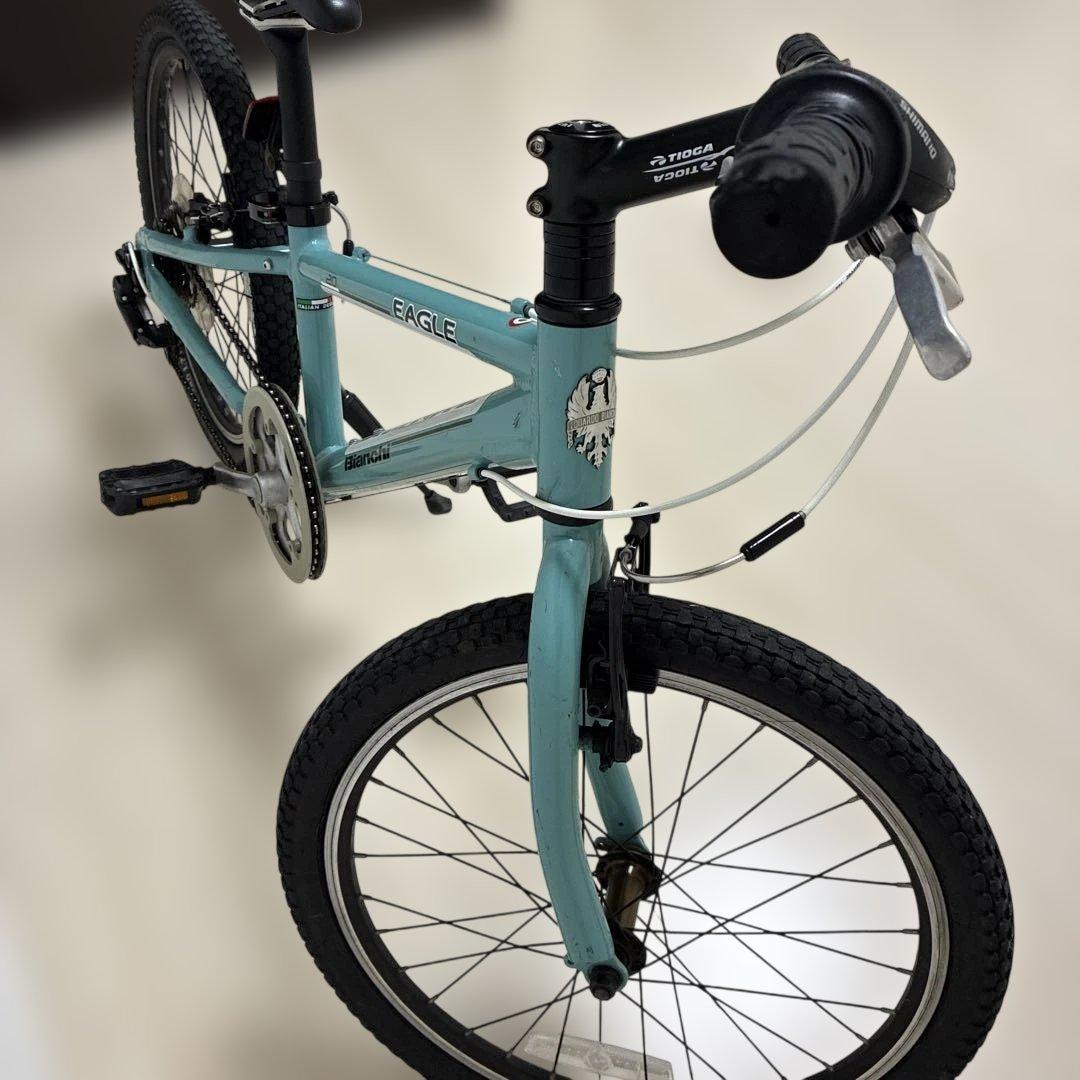 Bianchi ビアンキ　水色　ジュニア自転車　２０インチ　引き取り限定