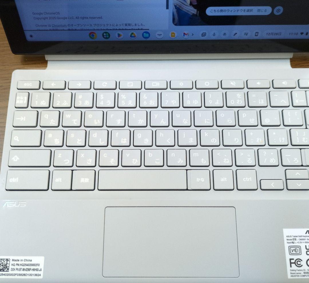 ニャオ　ASUS Chromebook CM3001DM2 sim対応