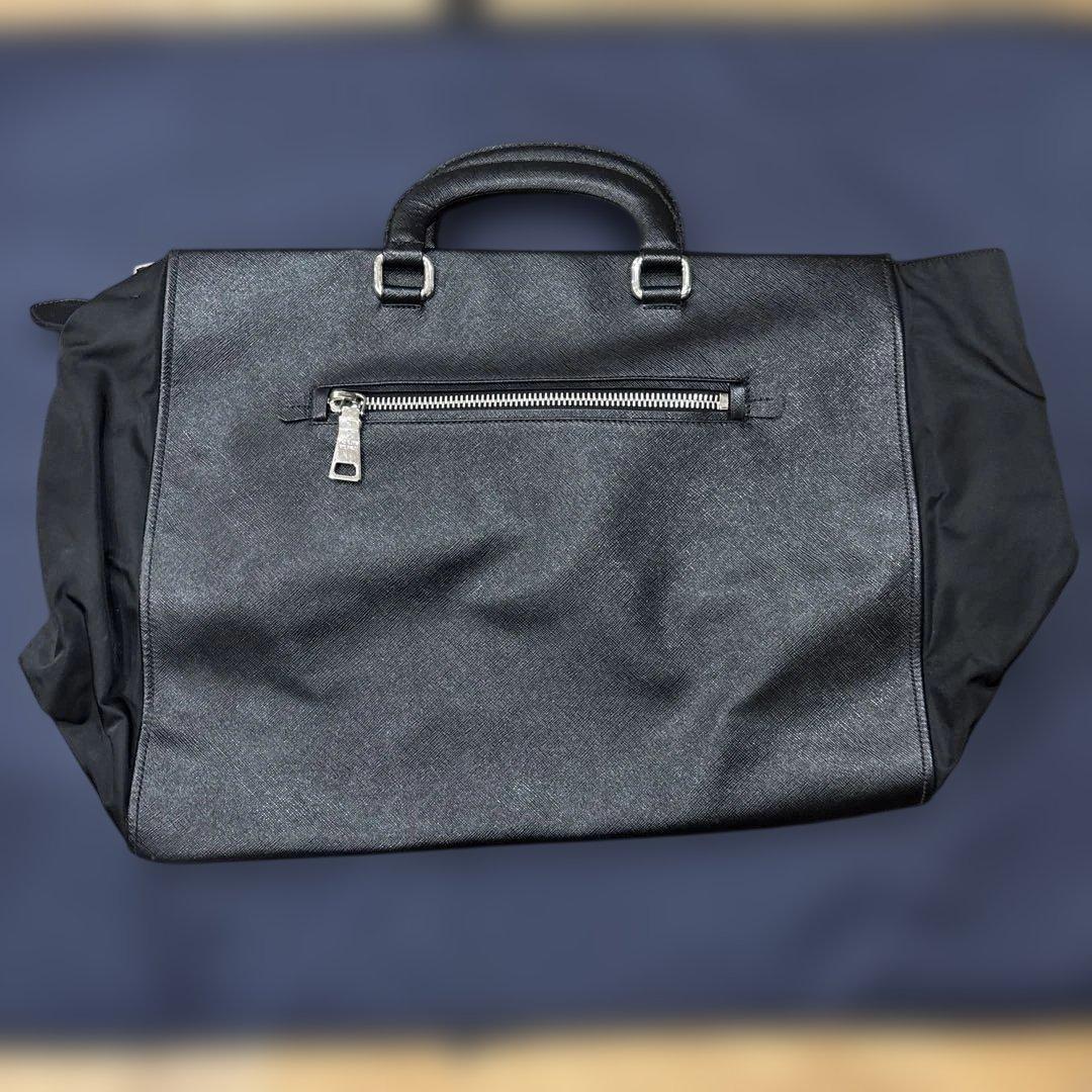 PRADAプラダ　ビジネスバッグ　レザー×ナイロン　ブラック